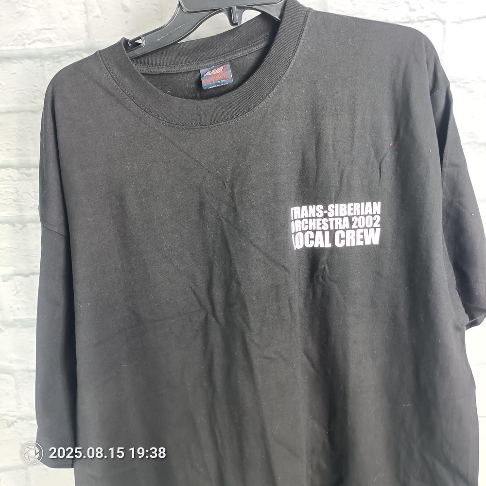 Vintage Trans-Siberian Orchestra Shirt Mens XL 2002 Local Crew Band Tee 00s